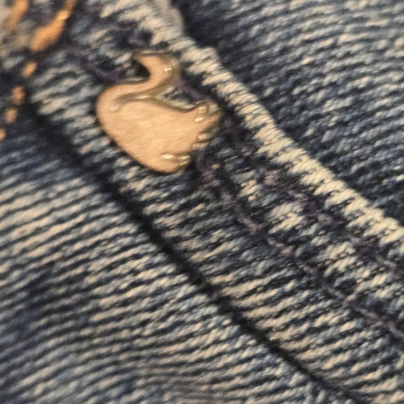 Candice/MOTHER High Waisted Looker Crop Blue Jeans Sz 27 - Picture 6 of 14